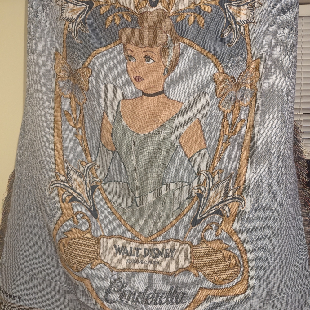 Disney Cinderella Blue and Gold Tapestry